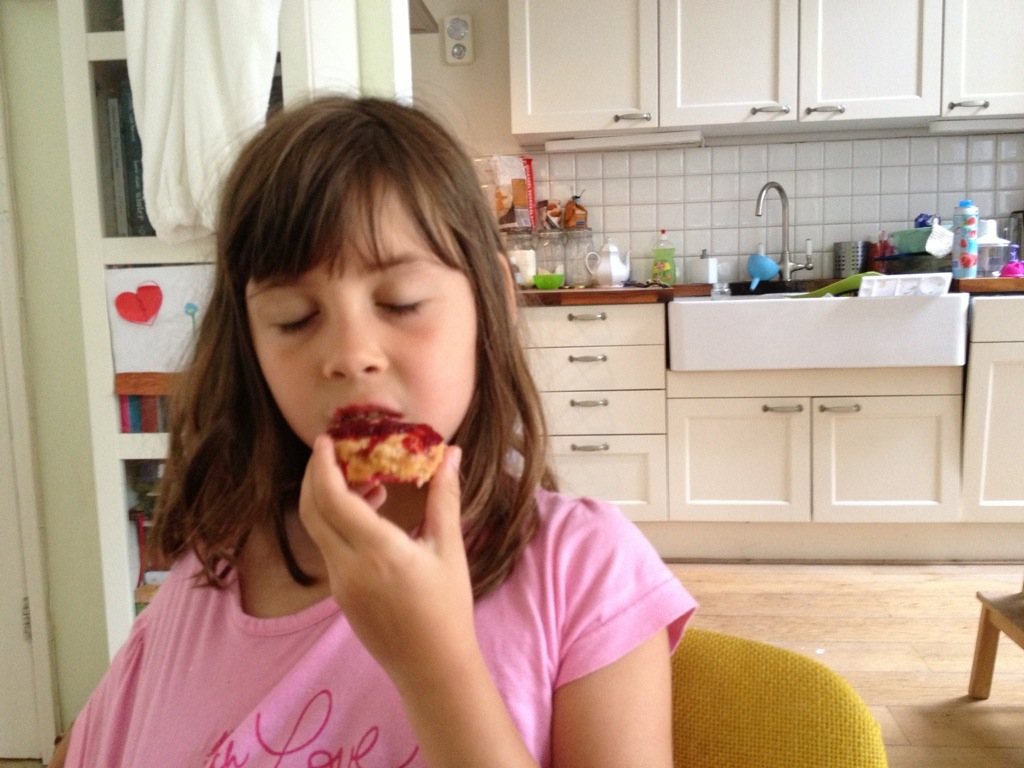 met aalbessen-bramenjam